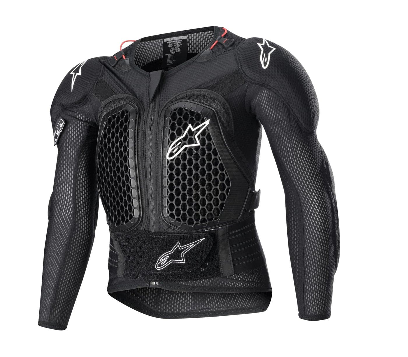 Alpinestars 654682310LXL Youth Bionic Action V2 Protection Jacket Black LgXl