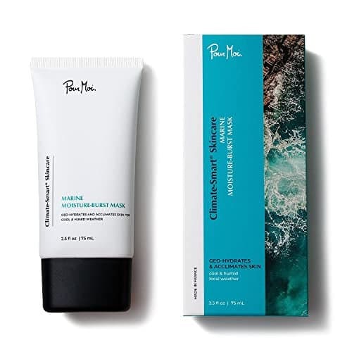 Pour Moi Marine Moisture-Burst Mask – Hydrating Facial Treatment for Cool, Humid, Rainy Conditions, Eases Skin Acclimation and Reduces Rosacea Flare-Ups for Youthful, Resilient Skin