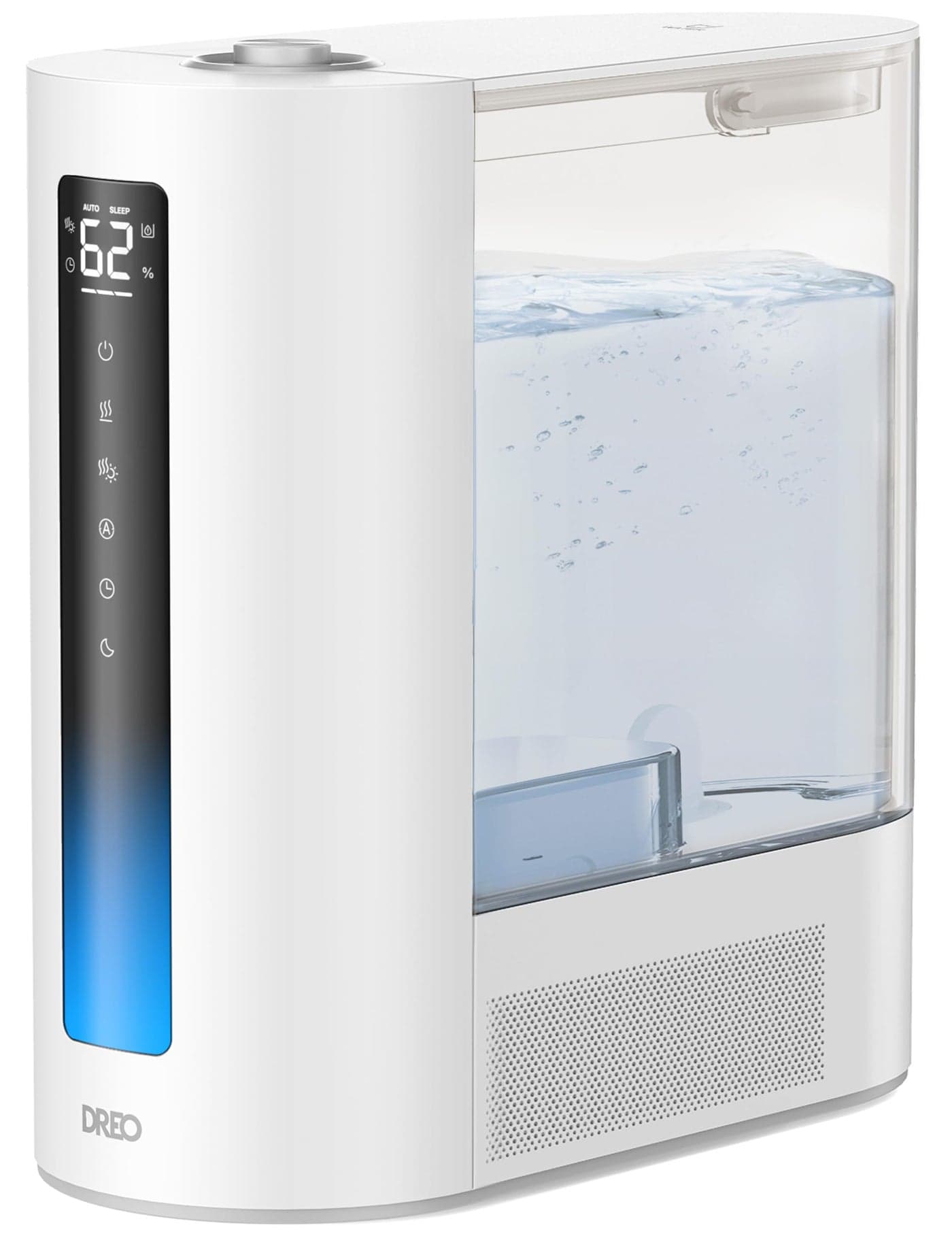 Dreo 6L Humidifier Large Room Warm Cool Mist Humidifiers for Bedroom 60H Runtime 12H Timer Top Fill Humidity Indicator Light Baby Plants Easy Clean HM713