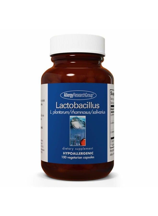 Lactobacillus - Probiotic and Immune Support, Hardy Strains - 100 Vegetarian Capsules