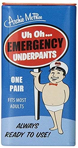 Accoutrements Emergency Underpants Pack of Two Underpants