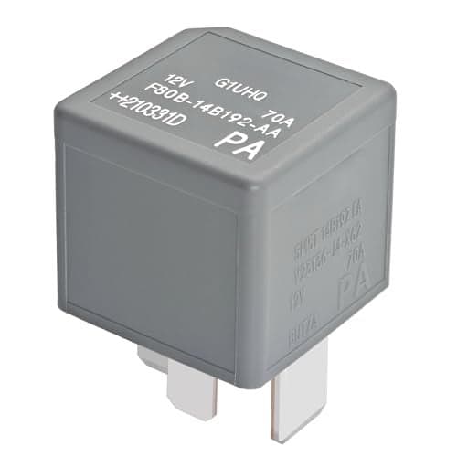 F80B14B192AA 12VDC 70A 4 Pin Automotive Power Relay High Power Relay Compatible with V23136J4X89 DH2214B192EA V23136J4X62 5M5T14B192EA V23136J4X60
