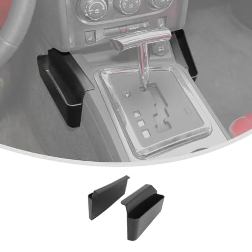 Linskip Center Console Organizer Compatible with 2009-2014 Dodge Challenger, Gear Shift Storage Tray for Challenger Interior Accessories(Black)