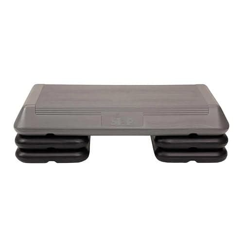 Freestyle STEP Exercise Step Platform, Circuit Size Stepper for Exercise at Home with 4 Stackable Risers for Height Adjustments