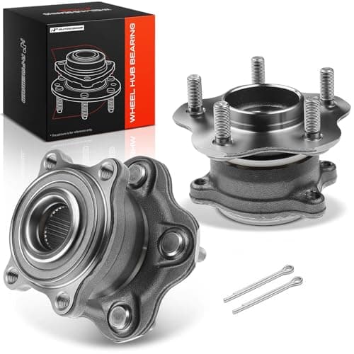 A-Premium 2 x Rear Wheel Bearing and Hub Assembly with 5-Lug Compatible with Infiniti & Nissan - 2007-2022 - EX35, EX37, FX35, FX37, FX50, G25, G35, G37, M35h, M37, Q60, Q70, QX50, QX70