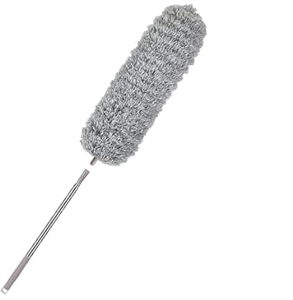 Fulkiza Microfiber Flexible Feather Duster Bendable Extendable Fan Cleaning Duster with 30100 inches Expandable Pole Handle Washable Duster for High Ceiling Fans Window Blinds Furniture