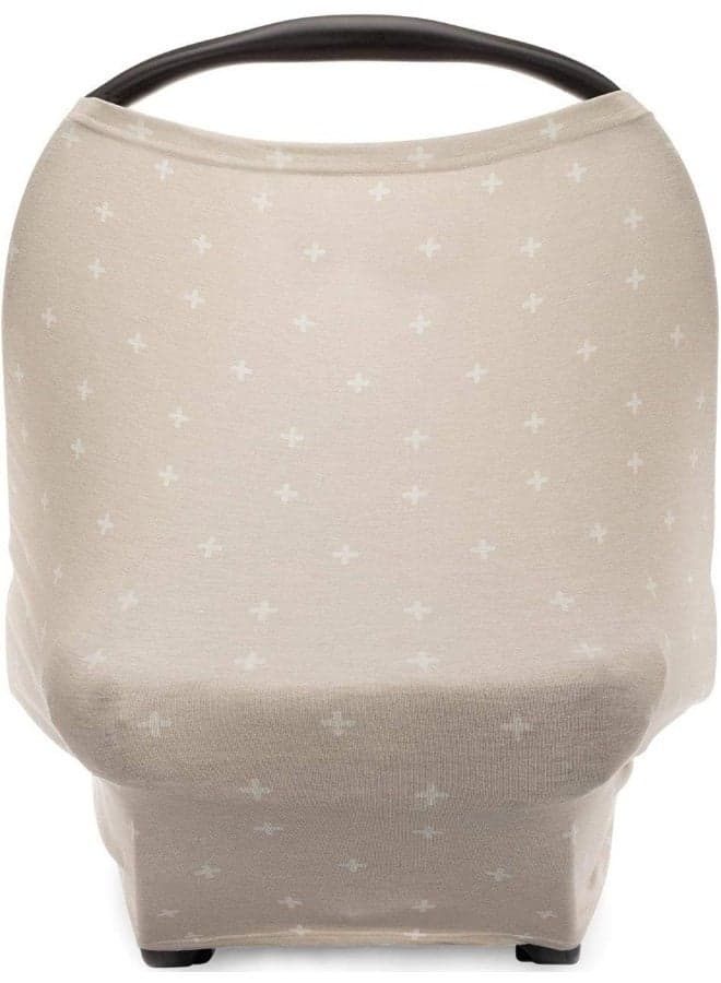 Parker Baby Co. 4 in 1 Car Seat Cover for Girls and Boys - Stretchy Carseat Canopy, Nursing Cover
