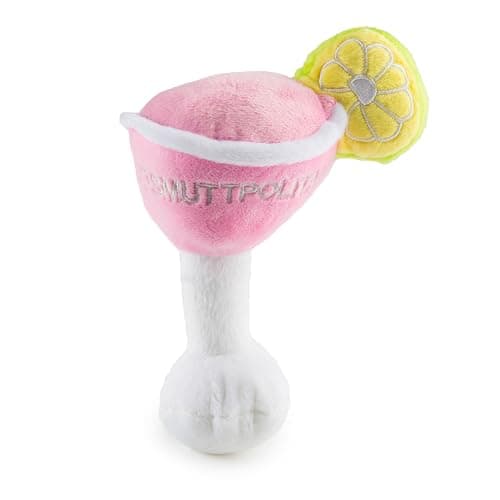 Haute Diggity Dog Cosmuttpolitan, Plush Designer Dog Toys with Interactive Squeaker, Stimulating Pet Enrichment, Machine-Washable & Safe Materials for All Breeds, One Size