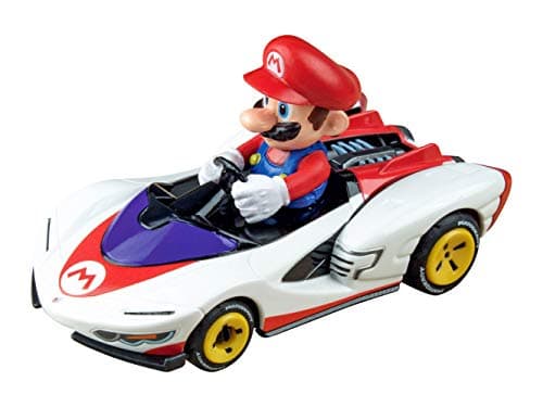 Carrera 64182 Mario Kart PWing Mario 143 Scale Analog Slot Car Racing Vehicle GO Slot Car Toy Race Track Sets
