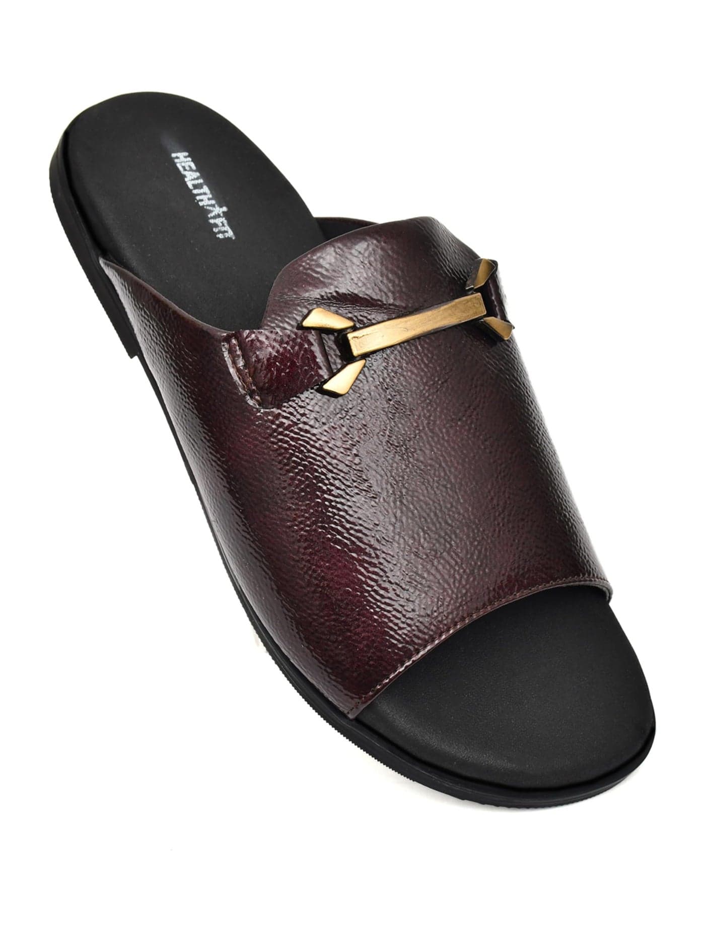 Extra Soft Comfortable Traditional Ethnic Chappal/Slippers Wedding & Festive Sliders for Gents/Boys Lightweight flexible TPR sole & Easy-to-wear slip-on design cushioned for Men HF7017CH UK-8
