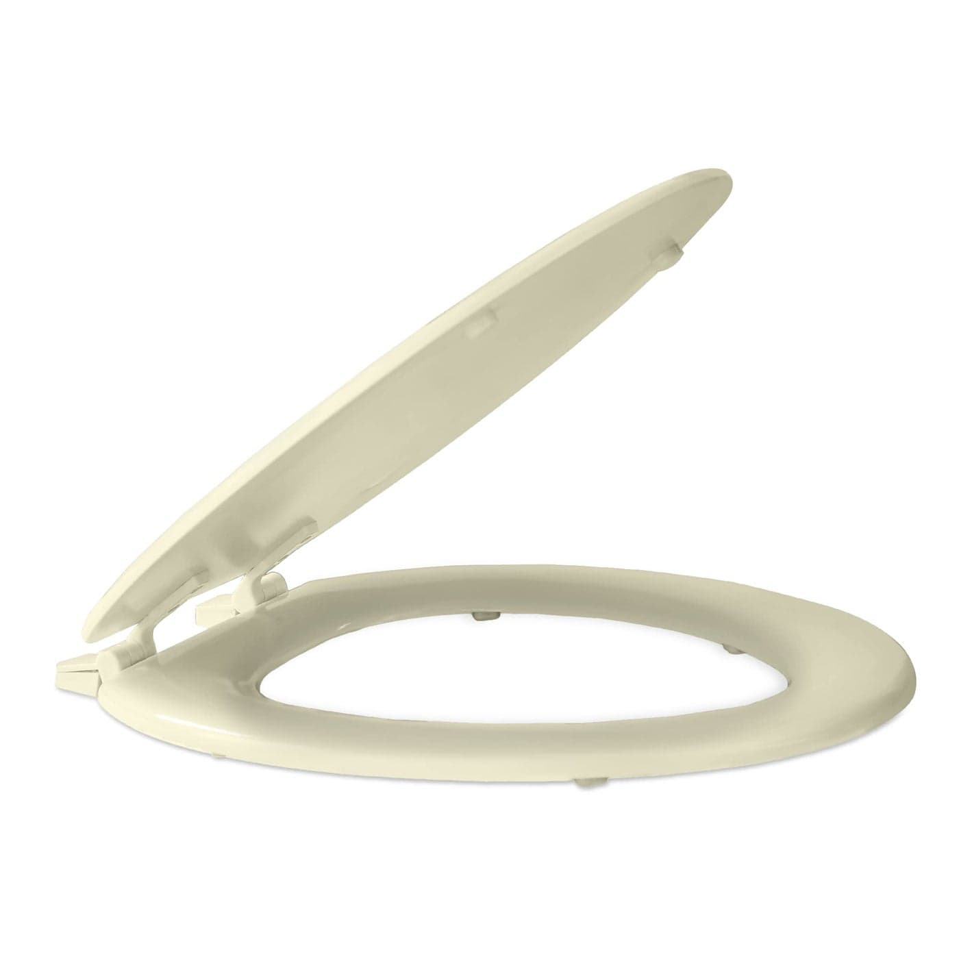 Elongated Wood Toilet Seat Bone 19 Inch Fits All Elongated Size Fixtures Easy to Install Fantasia by Achim Home Decor