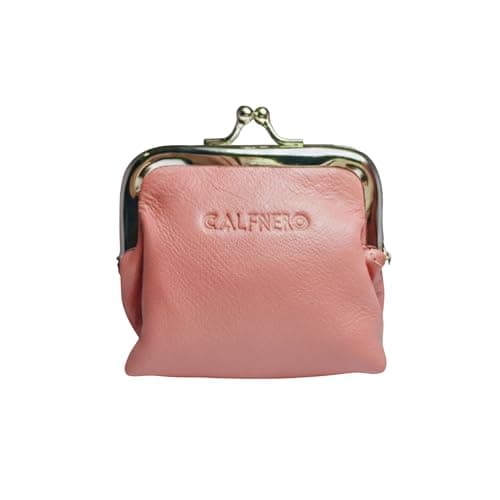 Calfnero Genuine Leather Women's Coin Wallet (Rose)