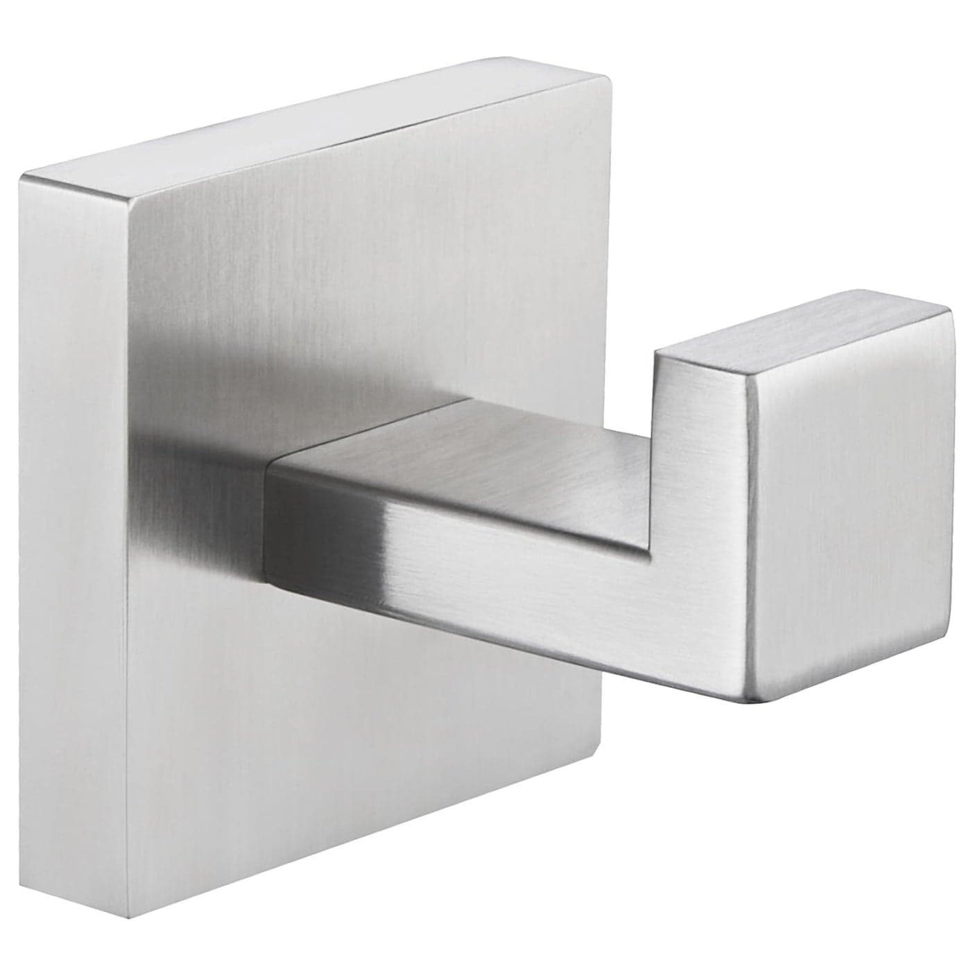 Angle Simple Bathroom Towel Hook Brushed Nickel SUS304 Stainless Steel Hand Towel Rack Square Coat Robe Hook Wall Mount
