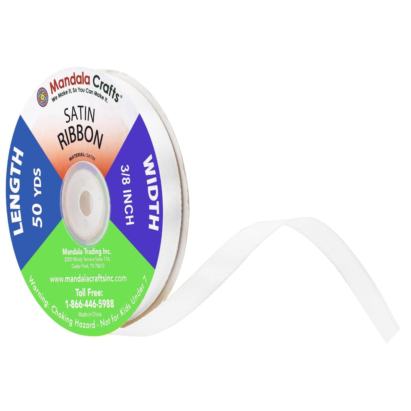 Mandala Crafts White Satin Ribbon for Crafts 50 Yards 38 Inch Wide Fabric Ribbons for Gift Wrapping Flower Bouquets and Wedding Party Dcor