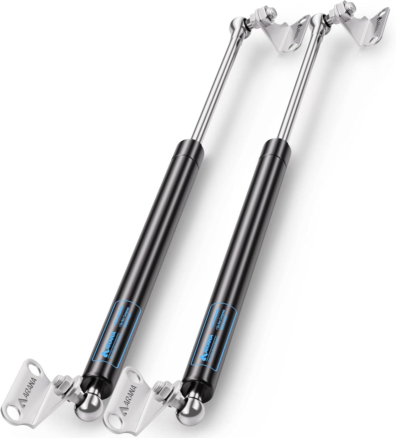 ARANA 20 Inch 55 LB Gas Struts with Mounting Brackets - Hydraulic Lift Support for Various Applications