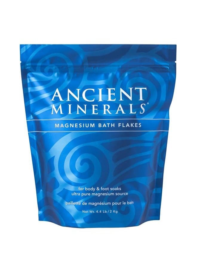Magnesium Bath Flakes of Pure Genuine Zechstein Chloride - Resealable Magnesium Supplement Bag That Will Outperform Leading Epsom Salts (4.4 lb)