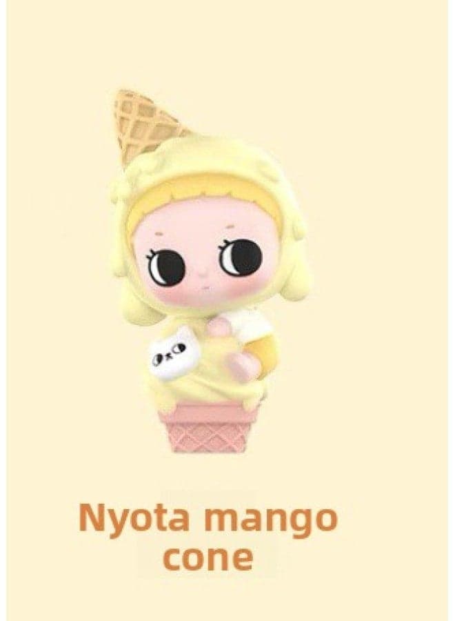 Bubble Mart Authentic Ice Cream Cone Cup Series Blind Box Cute Trendy Doll Toy for Kids Birthday Gift Collectible Figure Hot Selling Toy