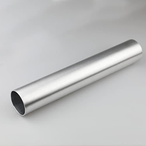 102mm4 OD Straight 4 Inch Aluminum Intercooler Pipe Air Intake Tube Length 24 610mm Brushed Finish
