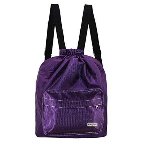 KIKIGOAL Dry Wet Separated Swimming Bag Portable Drawstring Backpack Waterproof Gym Sports Pool Beach Gear Bag