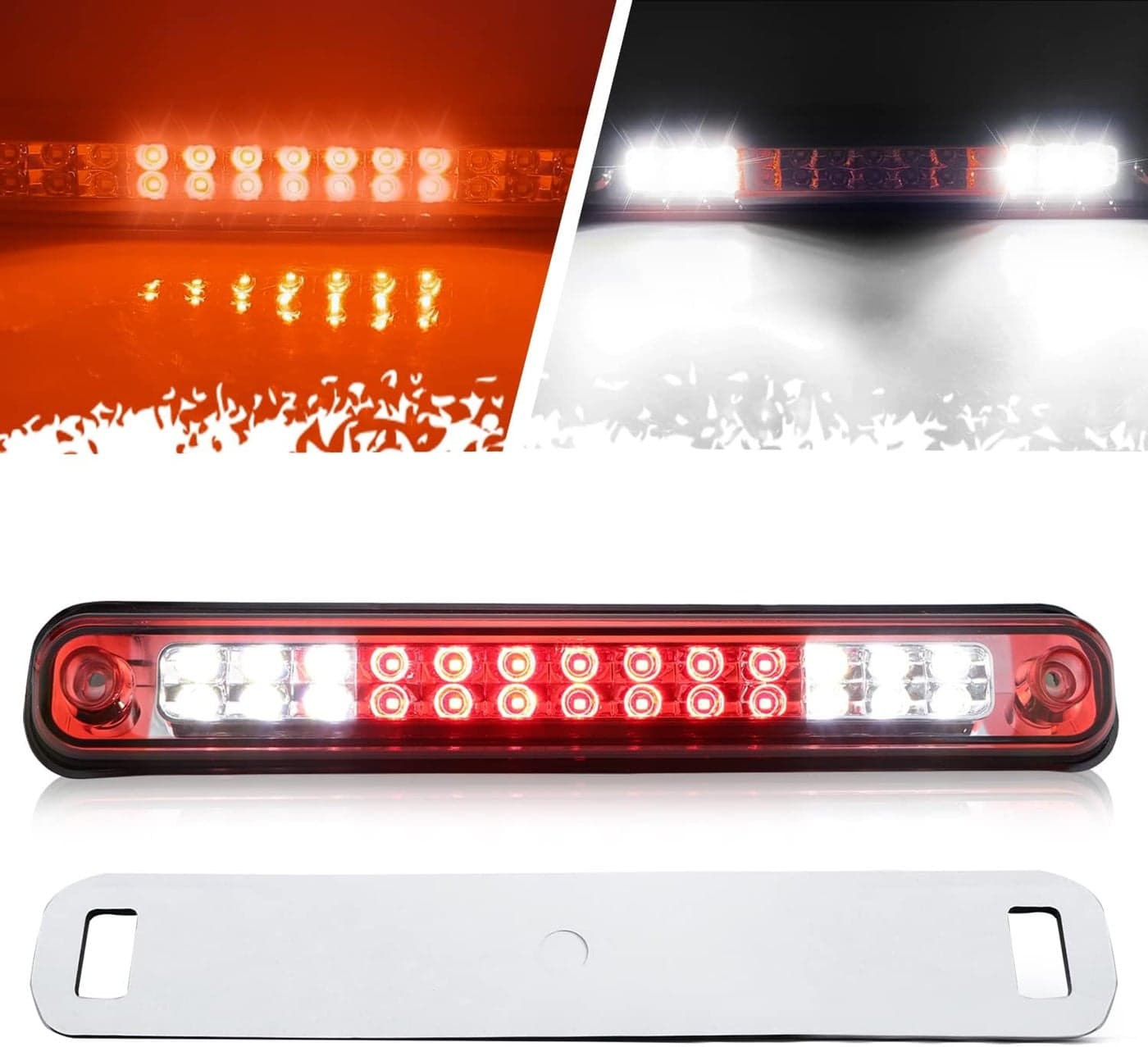 Bomusou LED 3rd Third Brake Light for 1988-2000 Chevy GMC C/K Series