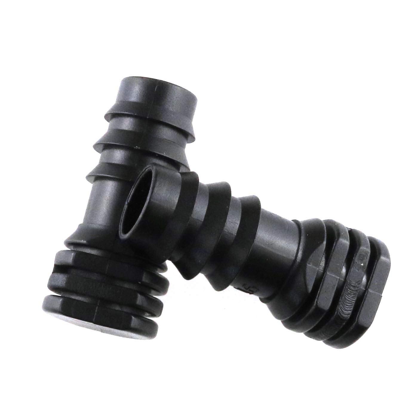 JCBIZ 12pcs Black Irrigation Fittings End Plugs POM Plastic End Plugs for 12inch Drip Tubing Barbed Connectors Fits Most Brands 16mm 520 ID and Compatible Drip or Sprinkler Systems