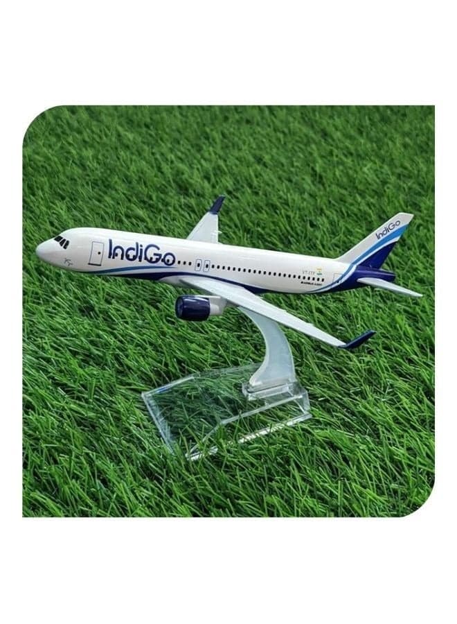 Indigo Airlines Airbus Aircraft Diecast Metal Airplane Model