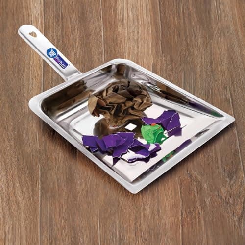 ProKart Premium Stainless Steel Supli | Dusting pan | Dust pan with Long Handle | Duct Cleaning | Dust Picker | Stainless Steel Dustpan/Supdi - Strong & Durable (Steel SUPLI- DNO.02, Pack of 1)