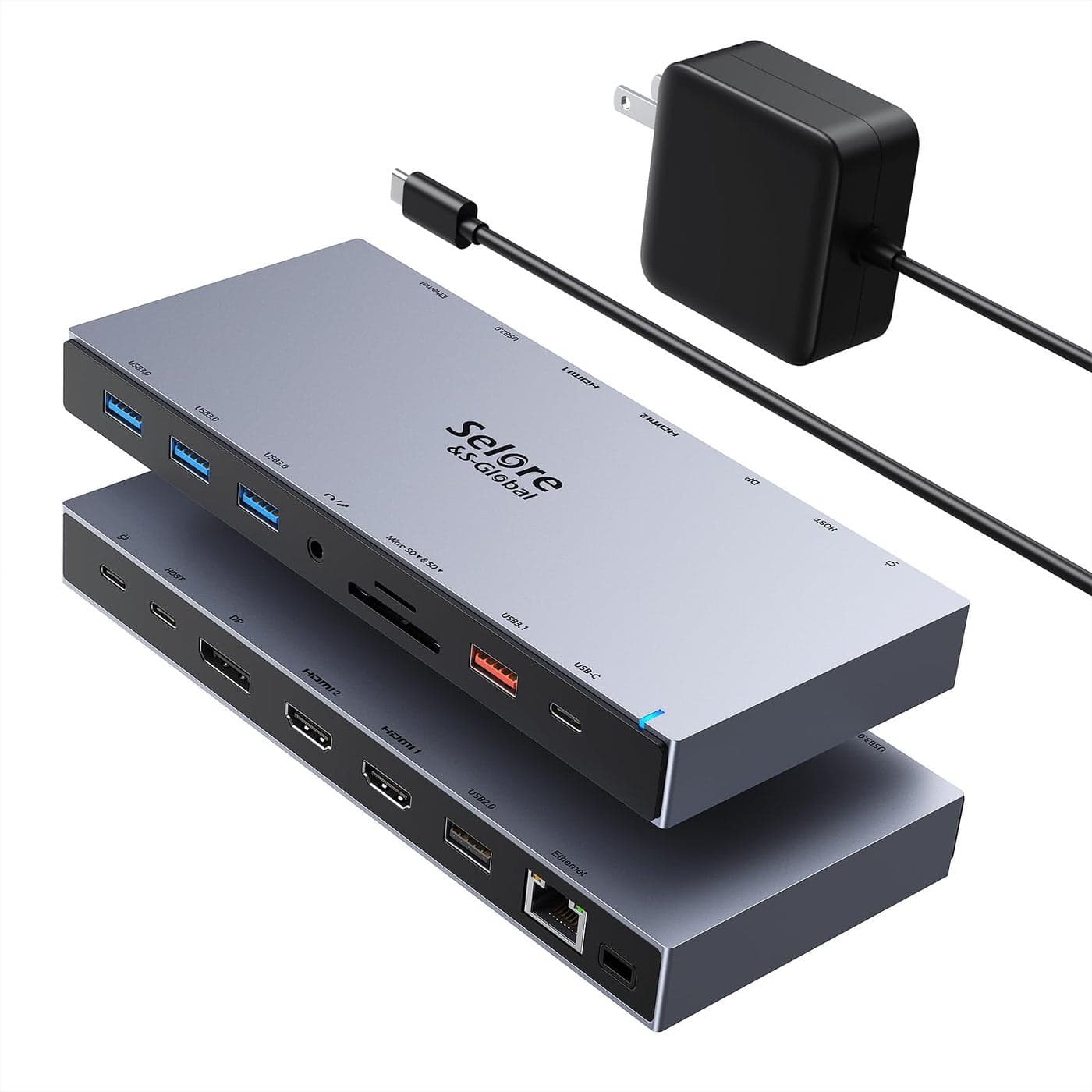 Dual HDMI Docking Station 3 MonitorUSB C Laptop Docking Station with 65W Power Adapter2 HDMI PortDisplayportUSB 31USBC Data Ethernet AudioSDMicro SD SlotPD Charging for Dell XPSHPLenovo