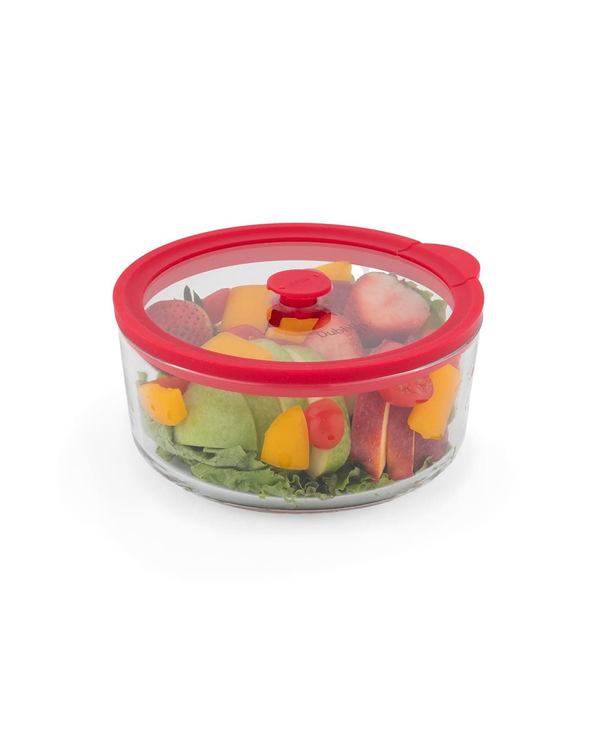 DUBBLIN ELEGANCE ROUND 820 Glass CasseroleCumServing Bowl with Lid Microwave Safe Stylish Durable 820ml Capacity