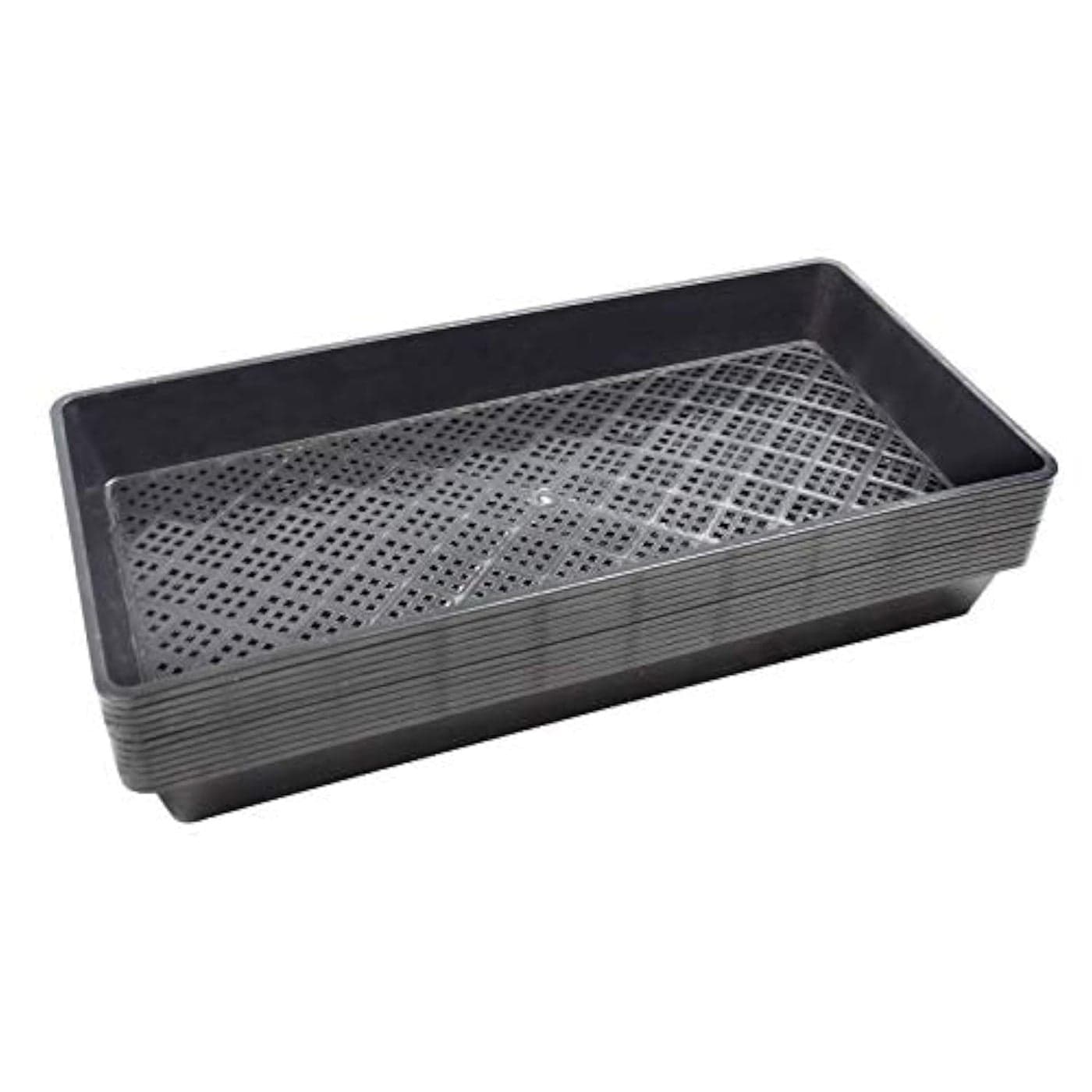BeGrit 1020 Mesh Bottom Trays for Soil Blocking Seedling Starter Microgreen Plant Seed Tray 10 x 21 10Pack