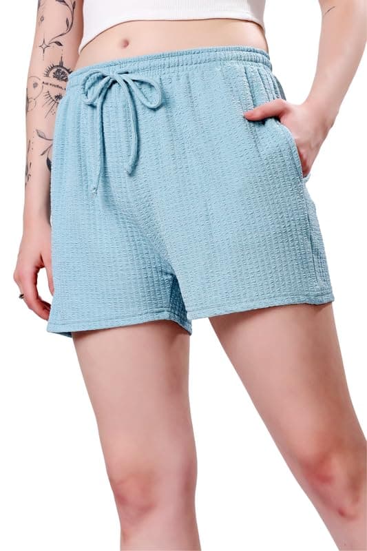 London Hills Women's Shorts || Half Pants || Womens Shorts || Half Short for Women Sky Blue