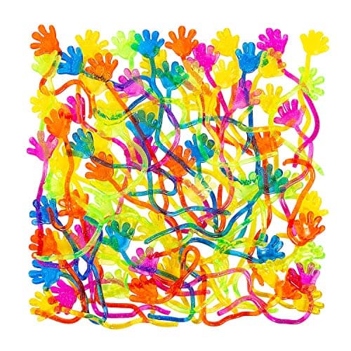 Vinyl Glitter Sticky Hands 1 14 72 count