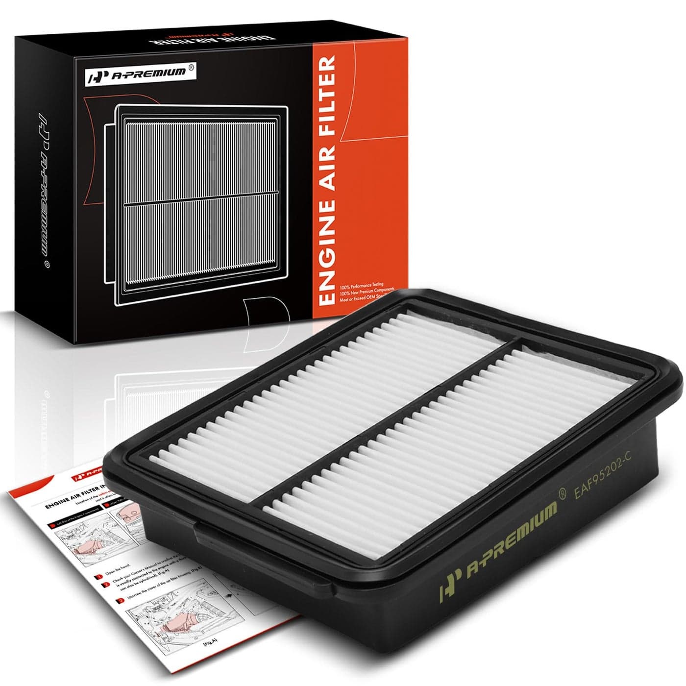 APremium Engine Air Filter Compatible with Infiniti M35h 20122013 Q70 20142018 35L Replace A95202