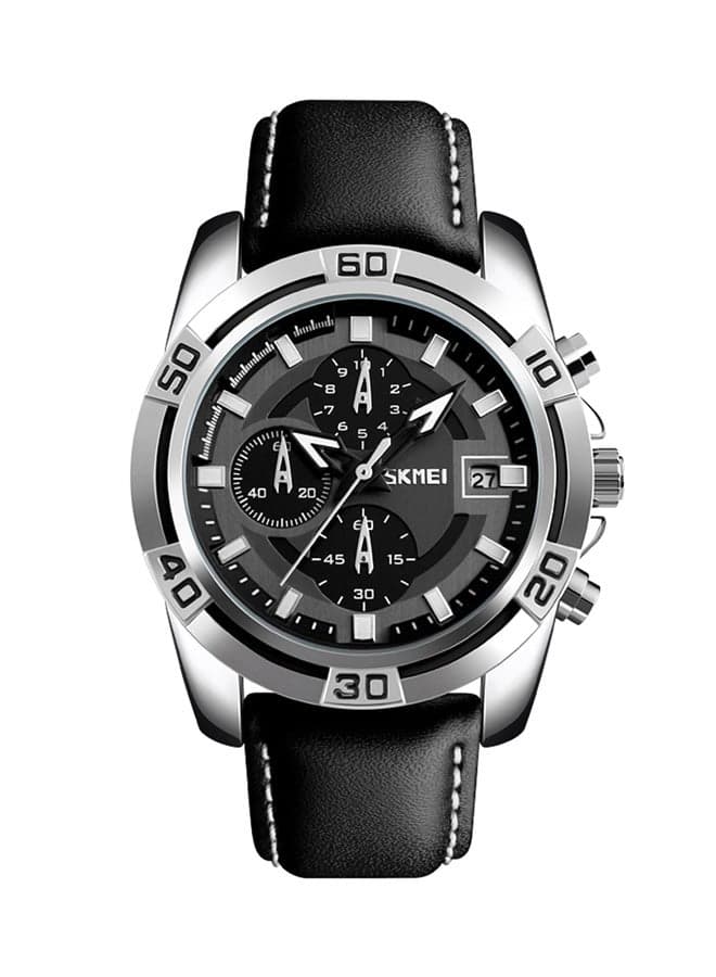 Men's Water Resistant Chronograph Watch 9156 - 47 mm - Black