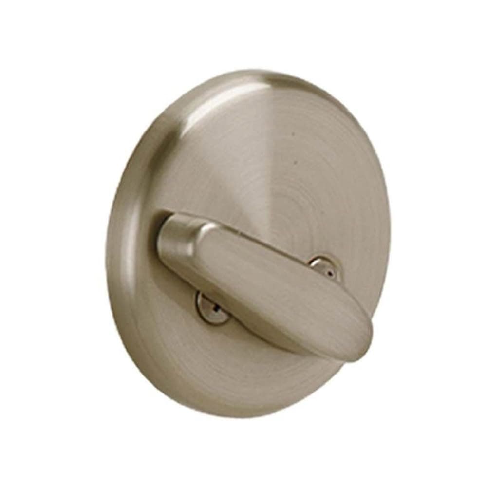 Schlage B81 619 Deadbolt with Standard Trim NonKeyed One Sided Deadbolt Highest Residential Security Satin Nickel