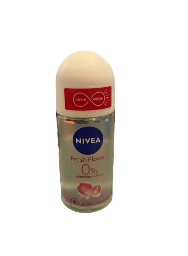 Nivea Fresh Flower Deodorant Roll-On Aluminum Free 50 ml / 1.69 fl oz