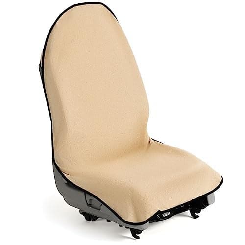 lebogner Waterproof Sweating Car Seat Cover for Post Gym Workout, Running, Swimming, Beach and Hiking, Universal Fit Anti-Slip Bucket Seat Protector for Cars, SUVs and Trucks, Machine Washable, Grey