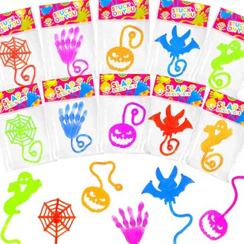 Bulk Halloween Sticky Hands Party Favors for Kids 100300 Pcs Boo Basket Goodie Bag Stuffers for Toddlers Halloween Treats Non Candy Pinata Fillers Toy Gifts Prize Handout Giveaways for Boy Girls