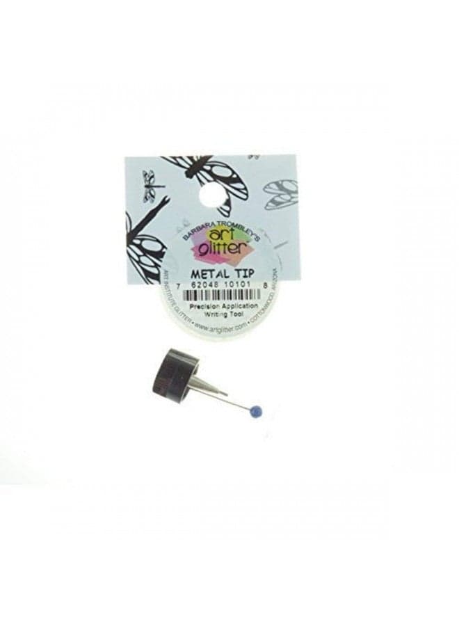 Art Institute Glitter AG Metal tip, 1 Pack, Silver - METALTIP