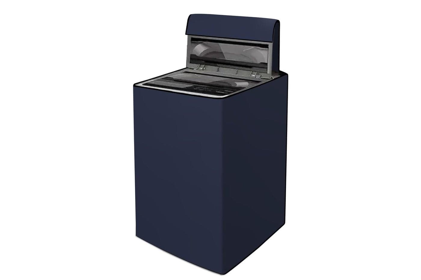 The Furnishing Tree Waterproof and Dustproof Polyester Washing Machine Cover Top Loading Compatible for Whirlpool 360° / Stain Wash, 6.0 Kg, 6.5 Kg, 7 Kg, 7.2 Kg, 7.5 Kg, CM-(58x58x97), Blue