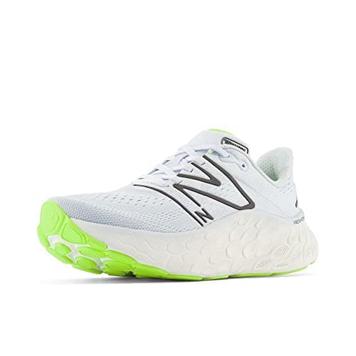 New Balance Women's Fresh Foam X More V4 Running Shoe, Ice Blue/Black Metallic, 5 W