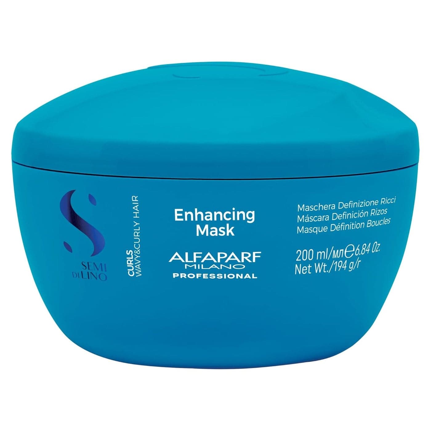 Alfaparf Milano Semi Di Lino Curls Enhancing Mask for Wavy and Curly Hair - Hydrates and Nourishes - Reduces Frizz - Protects Against Humidity - Vegan-Friendly Formula