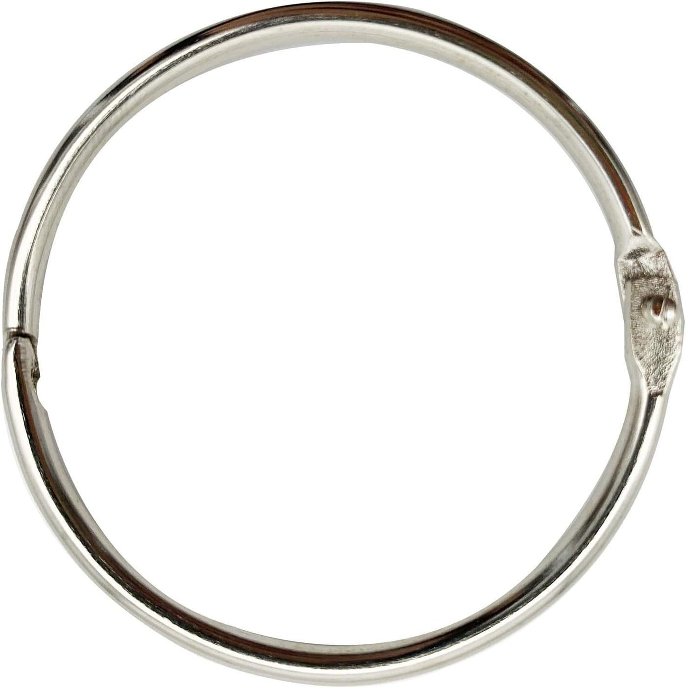 3 Inch 12 Pack Loose Leaf Binder Book Rings with Metal Nickel Plated for Keyand Index Cards for School Home or Office Silver