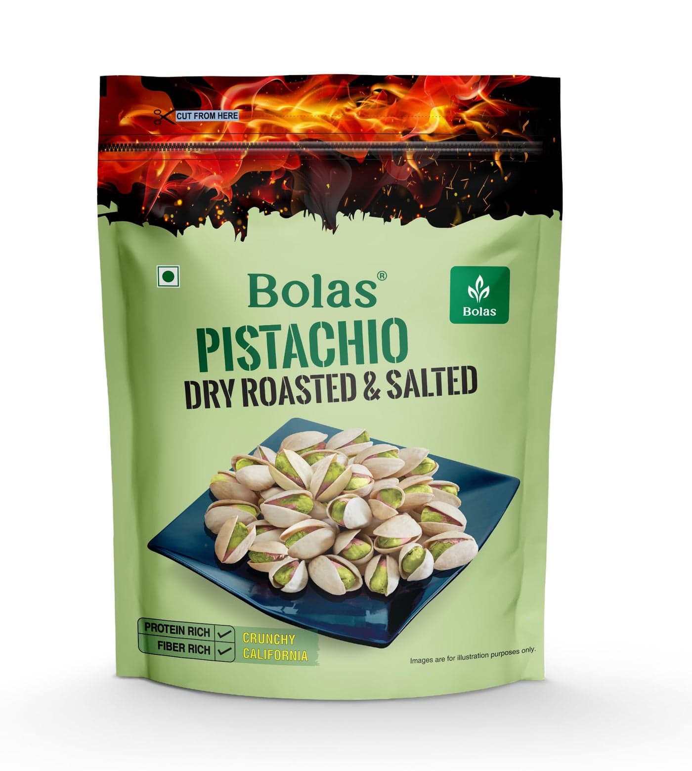 Bolas Dry Roasted and Salted Pistachios 500g
