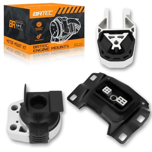 BRTEC 3PCS Engine Motor Mount & Automatic Transmission Mount Set Compatible for Ford Focus 2.0L 2012 2013 2014 2015 2016 2017 2018, Replace# A5312, A5520, A5612