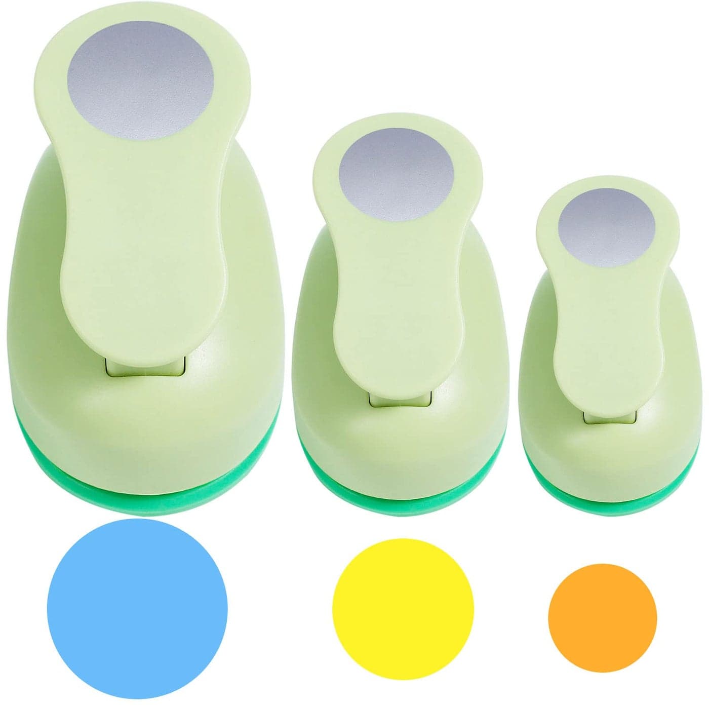 UCEC Circle Cutter 3 Pcs Circle Punch Craft Paper Hole Cutter for Crafting 38 58 1 Inch Hole Punch for Paper Crafts