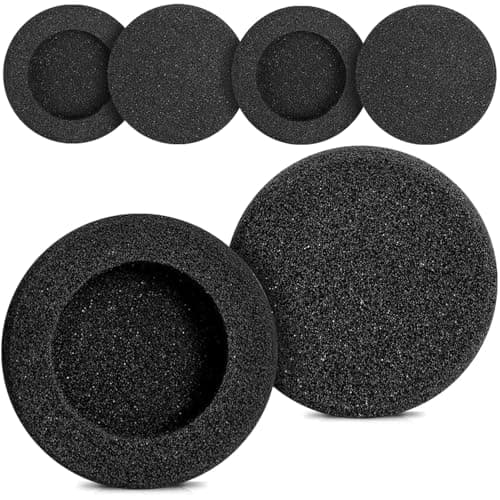 Street27® 3 Pairs Earpad Cushion Compatible with Plantronics C-320M/ C3220 /C325M /T110 | 5MM Thick Replacement Foam Sponge Ear Pads, High-Density Foam for Enhanced Sound & Comfort (60MM)