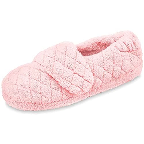 Acorn Women's Adjustable Spa Wrap Slipper, Pink, 11-12