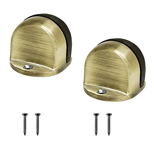 Volo 1.5 Inches Floor Mounted Half Moon Door Stopper for Home, Kitchen and Offices (Pack of 2 Pcs.) (Color : Antique)
