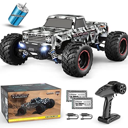 HAIBOXING 112 Scale Brushless RC Cars 903A 4X4 OffRoad RC Monster Truck with Fast Remote Control of 55KMH Top Speed Hobby Grade RTR RC Vehicles All Terrain for Adults Boys